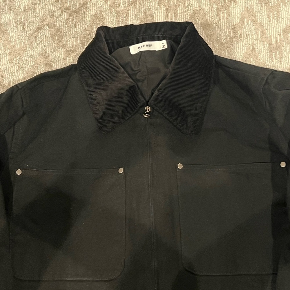 Mod Ref Black Utility Jacket With Collar - image 2